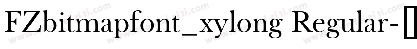 FZbitmapfont_xylong Regular字体转换